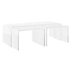 Aria Waterfall Nesting Coffee Table