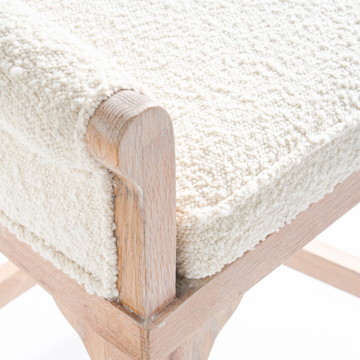 Adele Counter Stool In Ivory Boucle 6 Adele Counter Stool In Ivory Boucle - Image 6