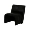 After Midnight Accent Chair In Black Hide