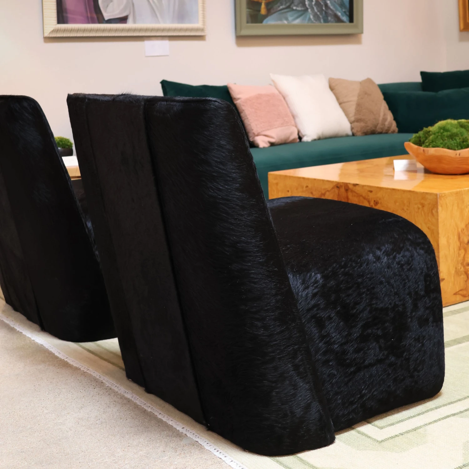 After Midnight Accent Chair In Black Hide 2 After Midnight Accent Chair In Black Hide - Image 2