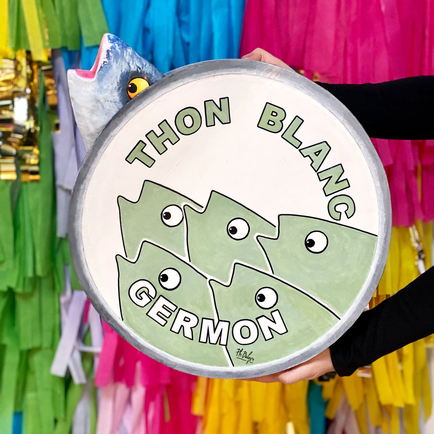 Albacore Tuna Sculpture - Water Green 2 Albacore Tuna Sculpture - Water Green - Image 2