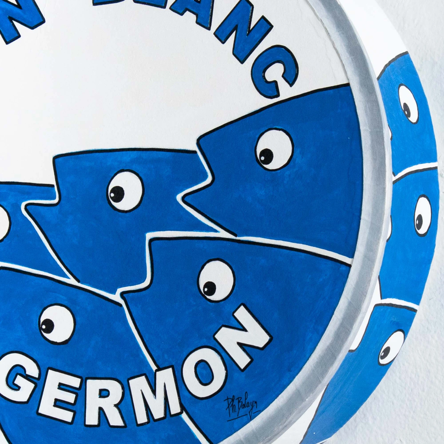 Albacore Tuna Sculpture - Electric Blue 3 Albacore Tuna Sculpture - Electric Blue - Image 3