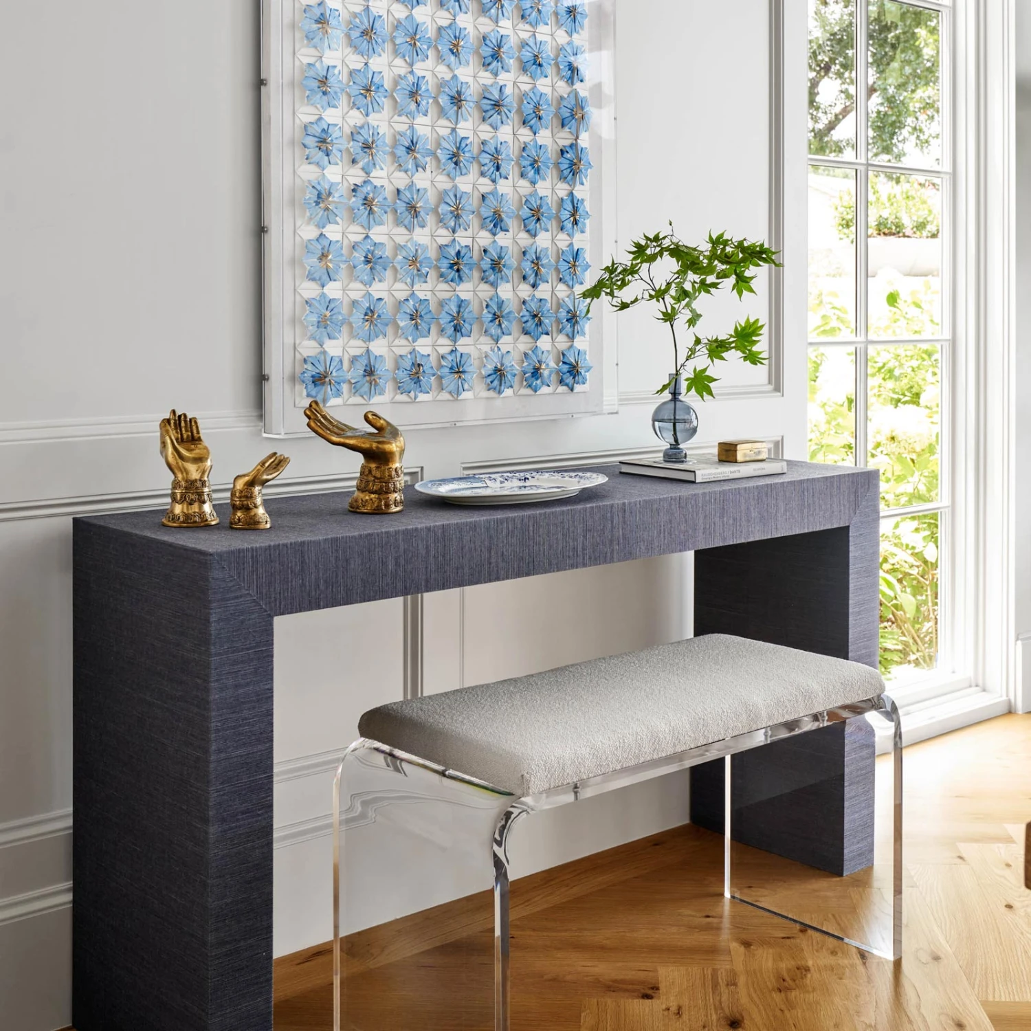 Allane Waterfall Bench In Ivory 2 Allane Waterfall Bench In Ivory - Image 2