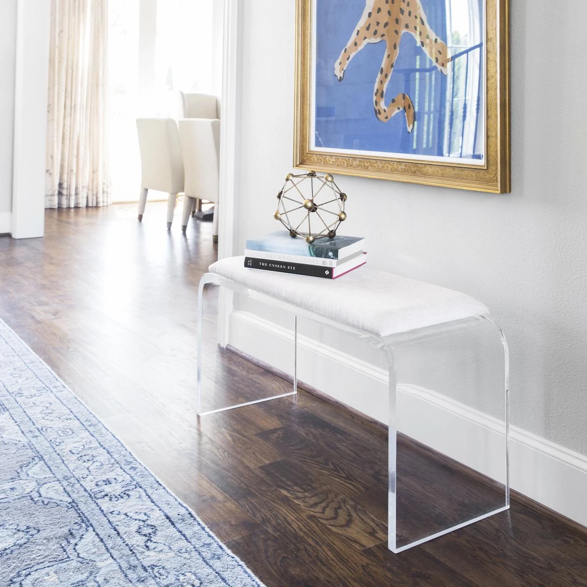 Allane Waterfall Bench In Ivory 5 Allane Waterfall Bench In Ivory - Image 5