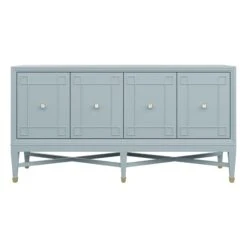 Custom Ariel Credenza -Scout Design Studio ArielCredenzainCitationBlueLacquer.01