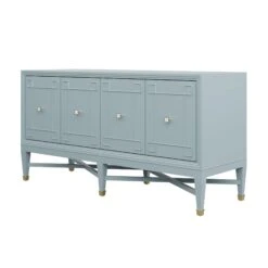 Custom Ariel Credenza -Scout Design Studio ArielCredenzainCitationBlueLacquer.02