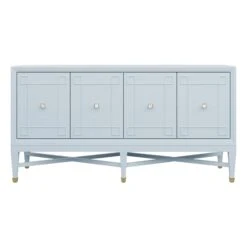 Custom Ariel Credenza -Scout Design Studio ArielCredenzainGulfstreamBlueLacquer.01