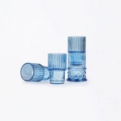 Athena Stackable Glasses - Blue -Scout Design Studio Athena Stackable Glasses Blue.02