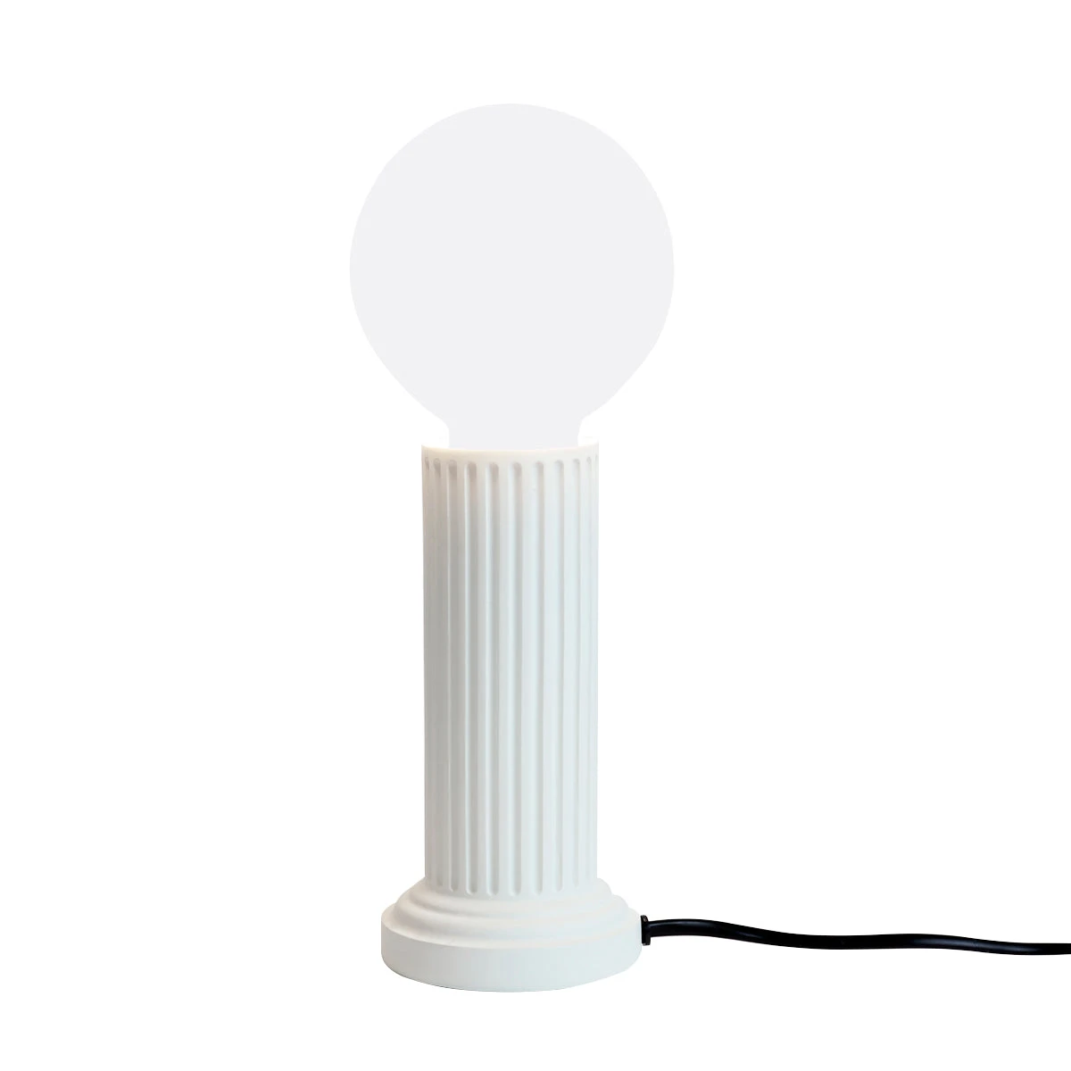 Athena Lamp Base In White 1 Athena Lamp Base In White
