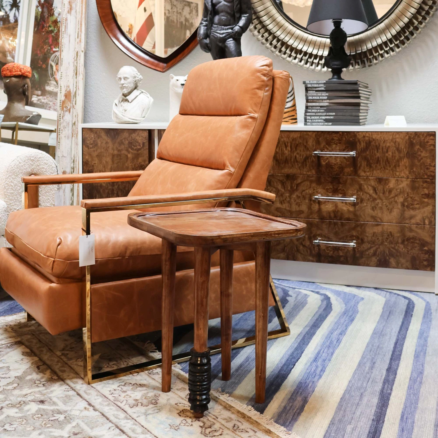 Azulik Wood Stool 2 Azulik Wood Stool - Image 2