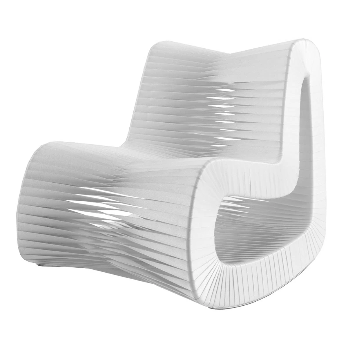 Seat Belt Rocking Chair - White 1 Seat Belt Rocking Chair - White