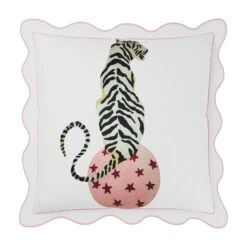 Balancing Tiger Pillow Cover