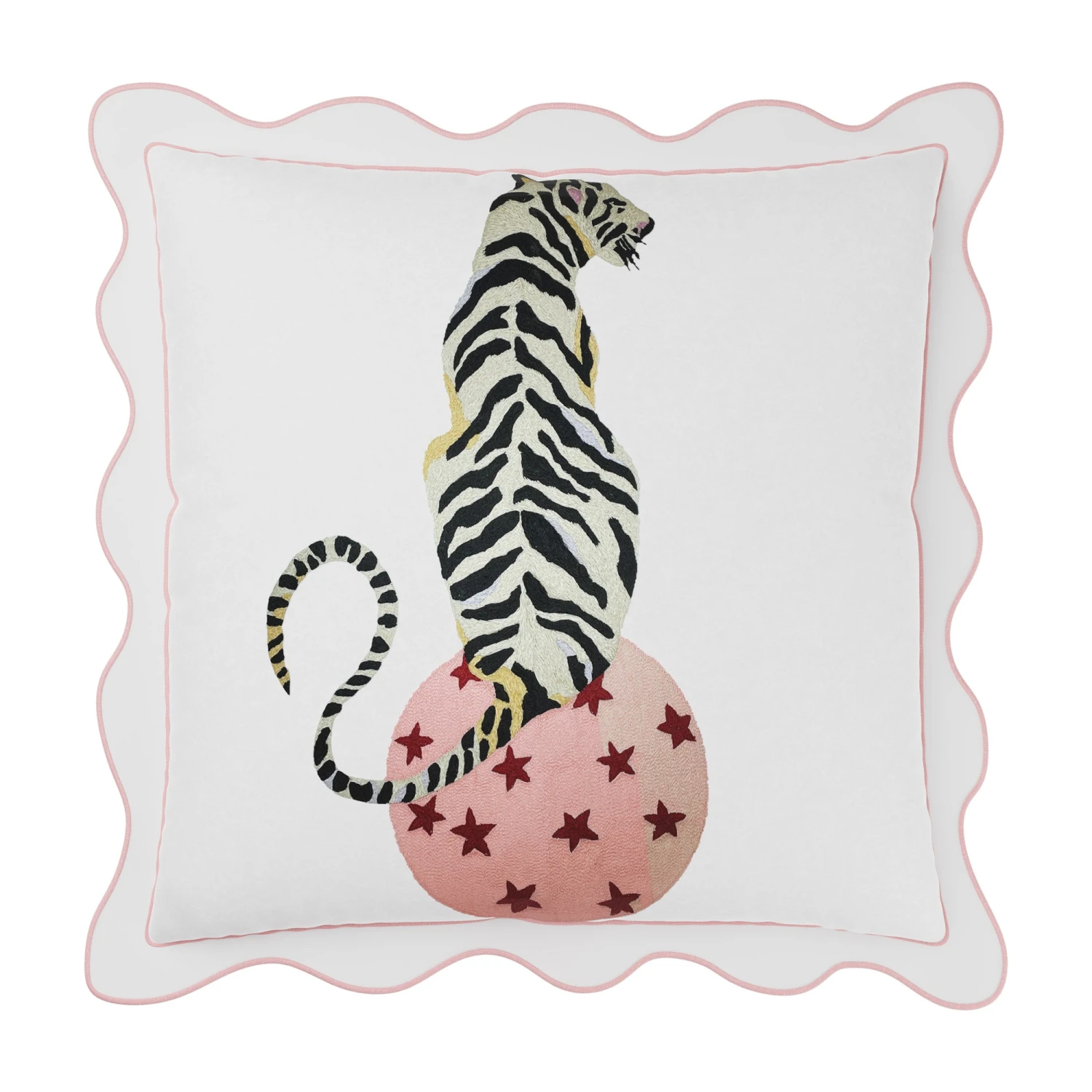 Balancing Tiger Pillow Cover 1 Balancing Tiger Pillow Cover