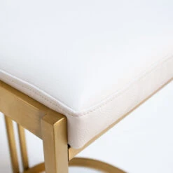 Ballantine Counter Stool In White Leather Brass 7 Ballantine Counter Stool In White Leather Brass -Scout Design Studio BallantineCounterStoolInWhiteLeatherBrass.04