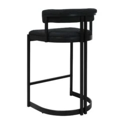 Ballantine Counter Stool In Matte Black Black Boucle 9 Ballantine Counter Stool In Matte Black Black Boucle -Scout Design Studio BallantineCounterStoolinMatteBlackBlackBoucle.02
