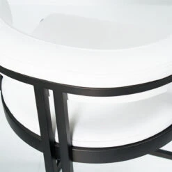 Ballantine Bar Stool In Matte Black White Leather 9 Ballantine Bar Stool In Matte Black White Leather -Scout Design Studio BallantineCounterStoolinMatteBlackWhiteLeather.04