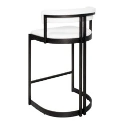 Ballantine Counter Stool In Matte Black White Leather 7 Ballantine Counter Stool In Matte Black White Leather -Scout Design Studio Ballantine 20Counter 20Stool 20in 20Matte 20Black 20White 20Leather.02