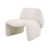 Bar Back Accent Chair In Ivory