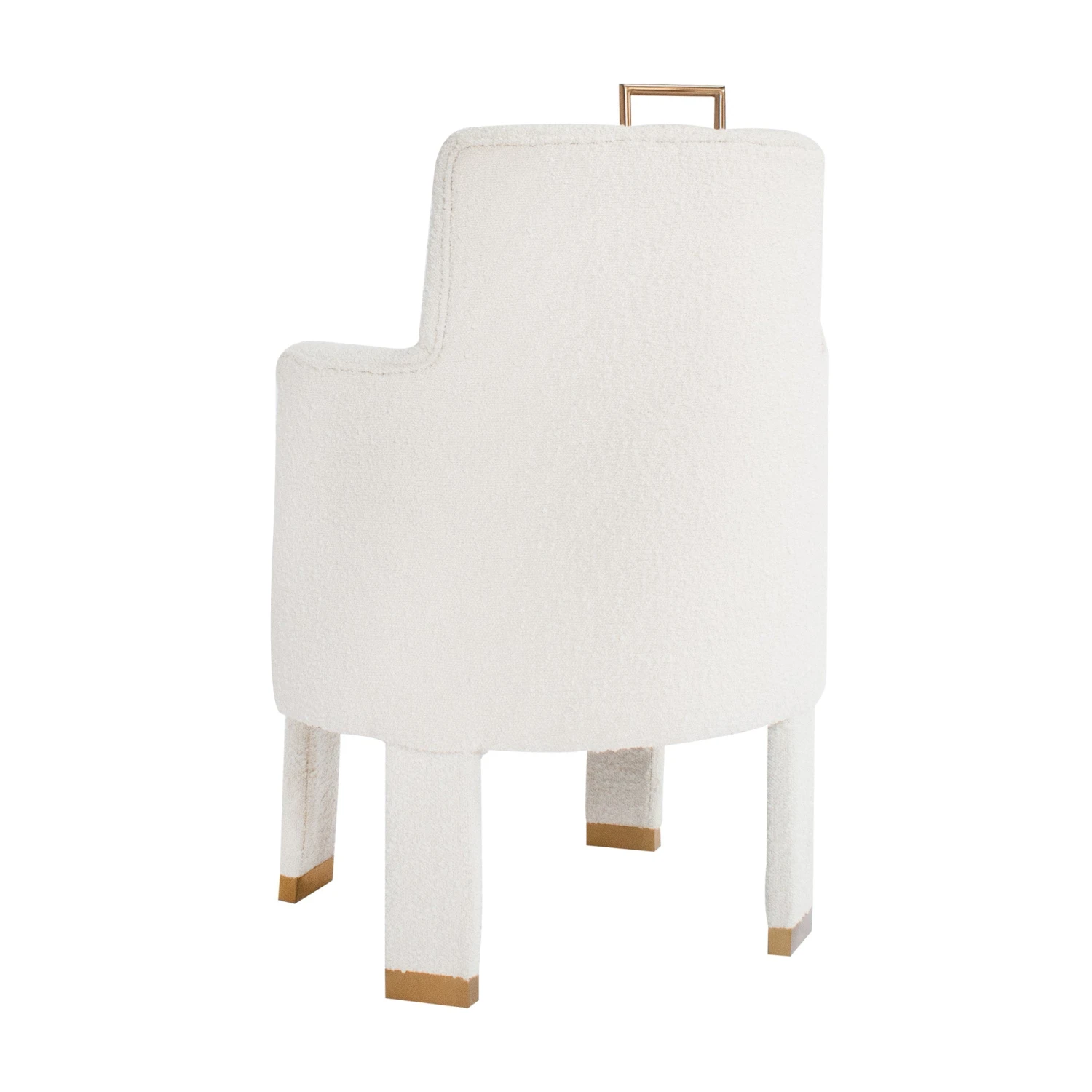 Barrel Dining Chair In Ivory Boucle 2 Barrel Dining Chair In Ivory Boucle - Image 2