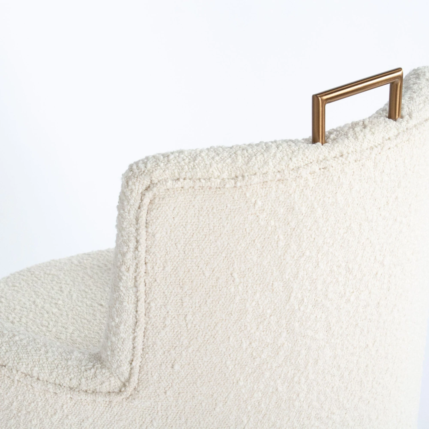 Barrel Dining Chair In Ivory Boucle 3 Barrel Dining Chair In Ivory Boucle - Image 3