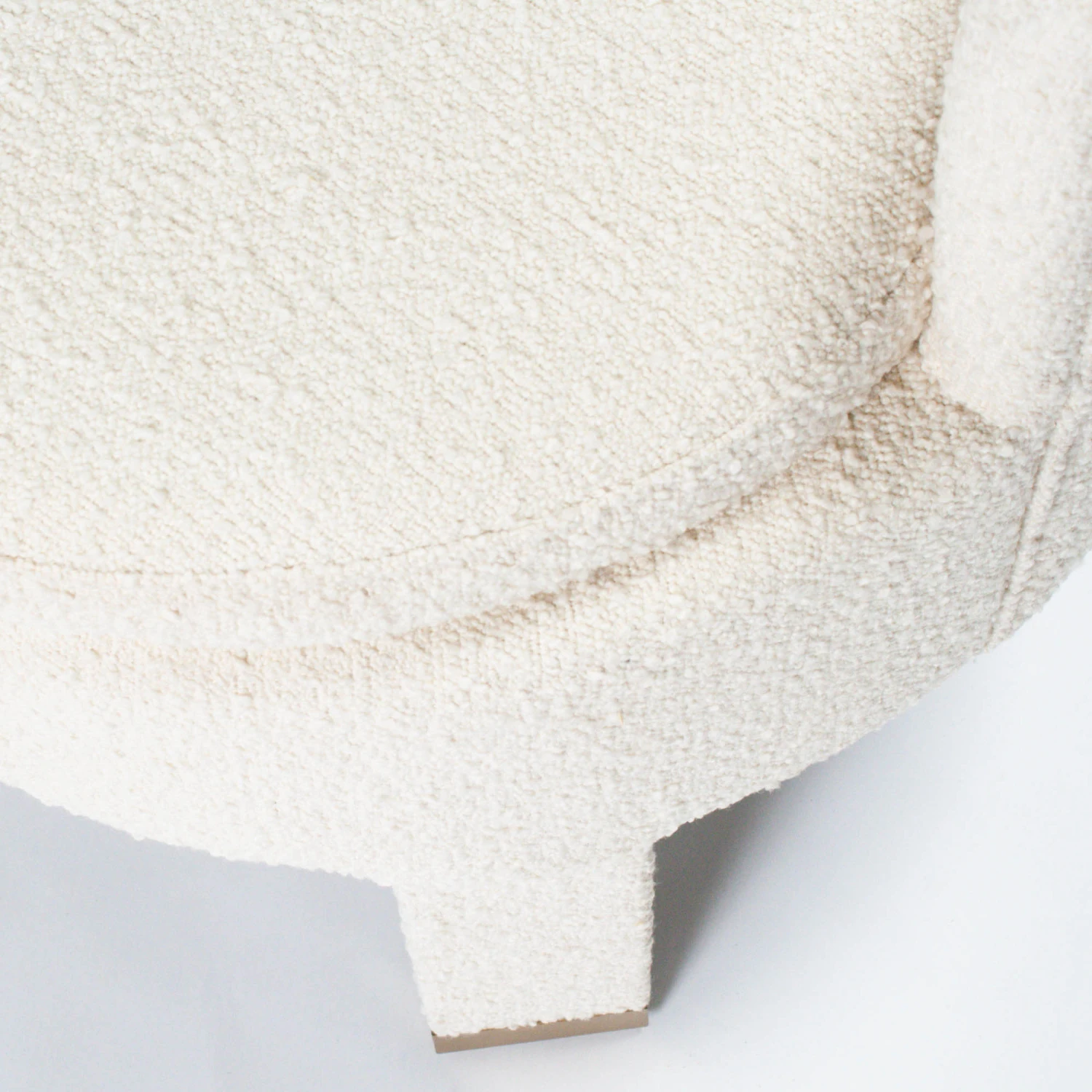 Barrel Dining Chair In Ivory Boucle 5 Barrel Dining Chair In Ivory Boucle - Image 5