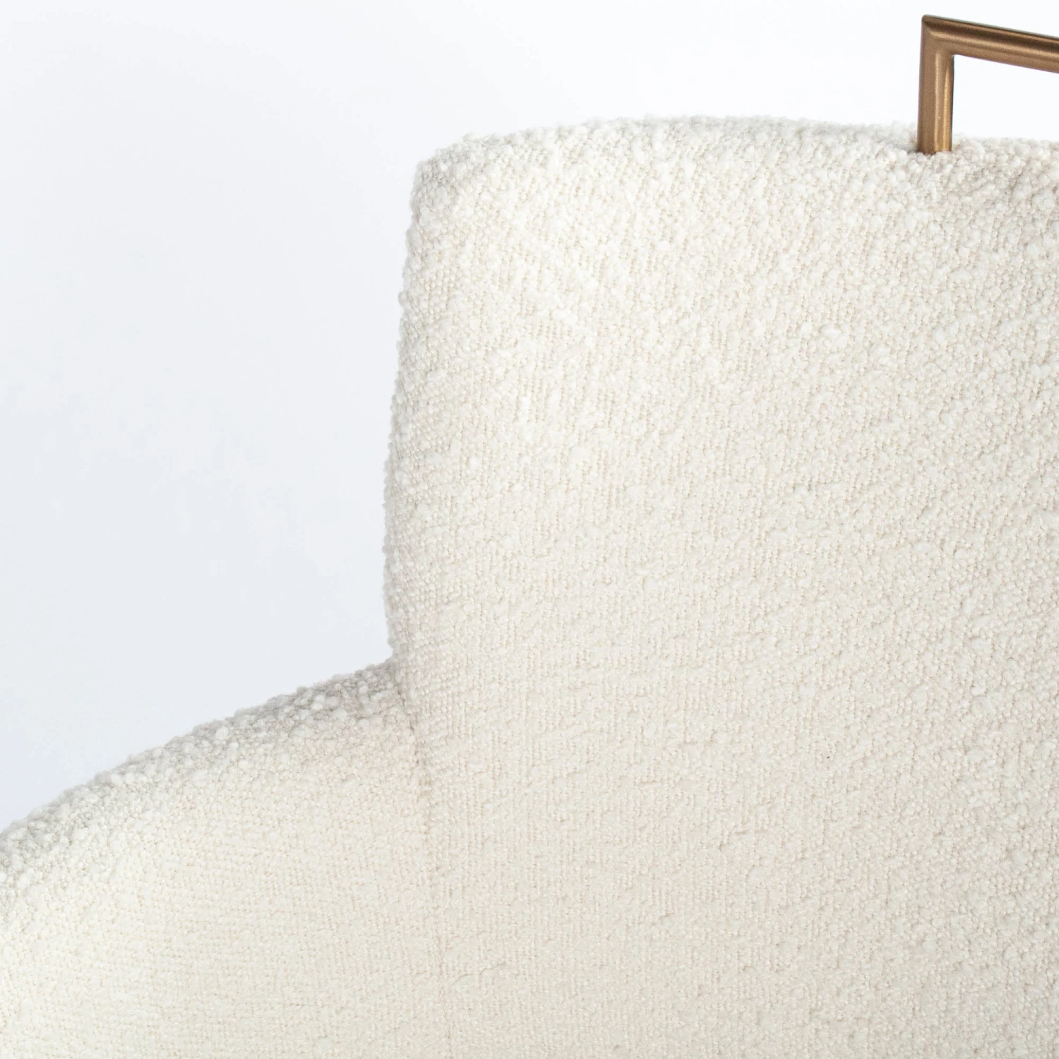 Barrel Dining Chair In Ivory Boucle 4 Barrel Dining Chair In Ivory Boucle - Image 4