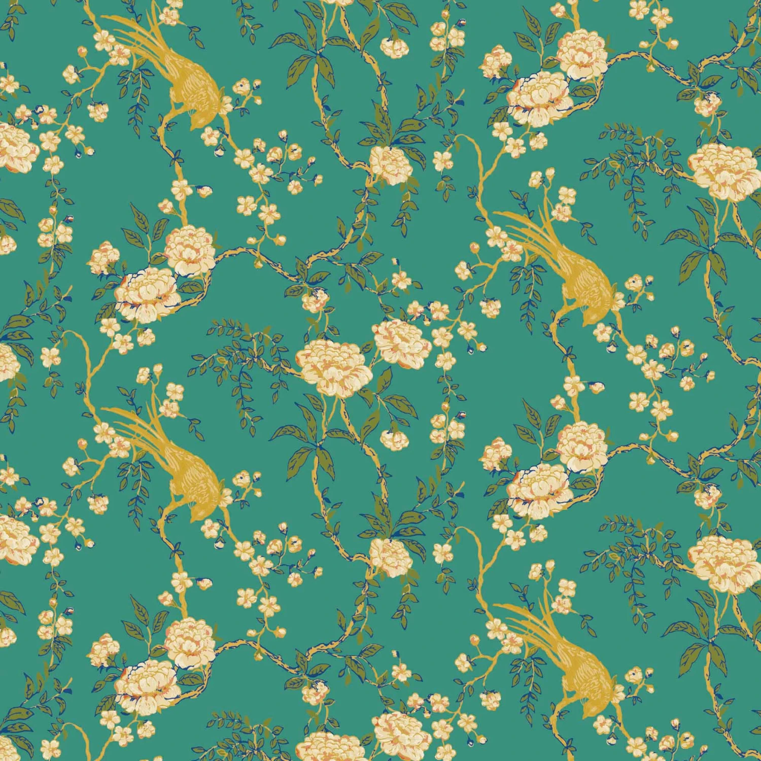 Blossom Perch - Spring Teal 1 Blossom Perch - Spring Teal