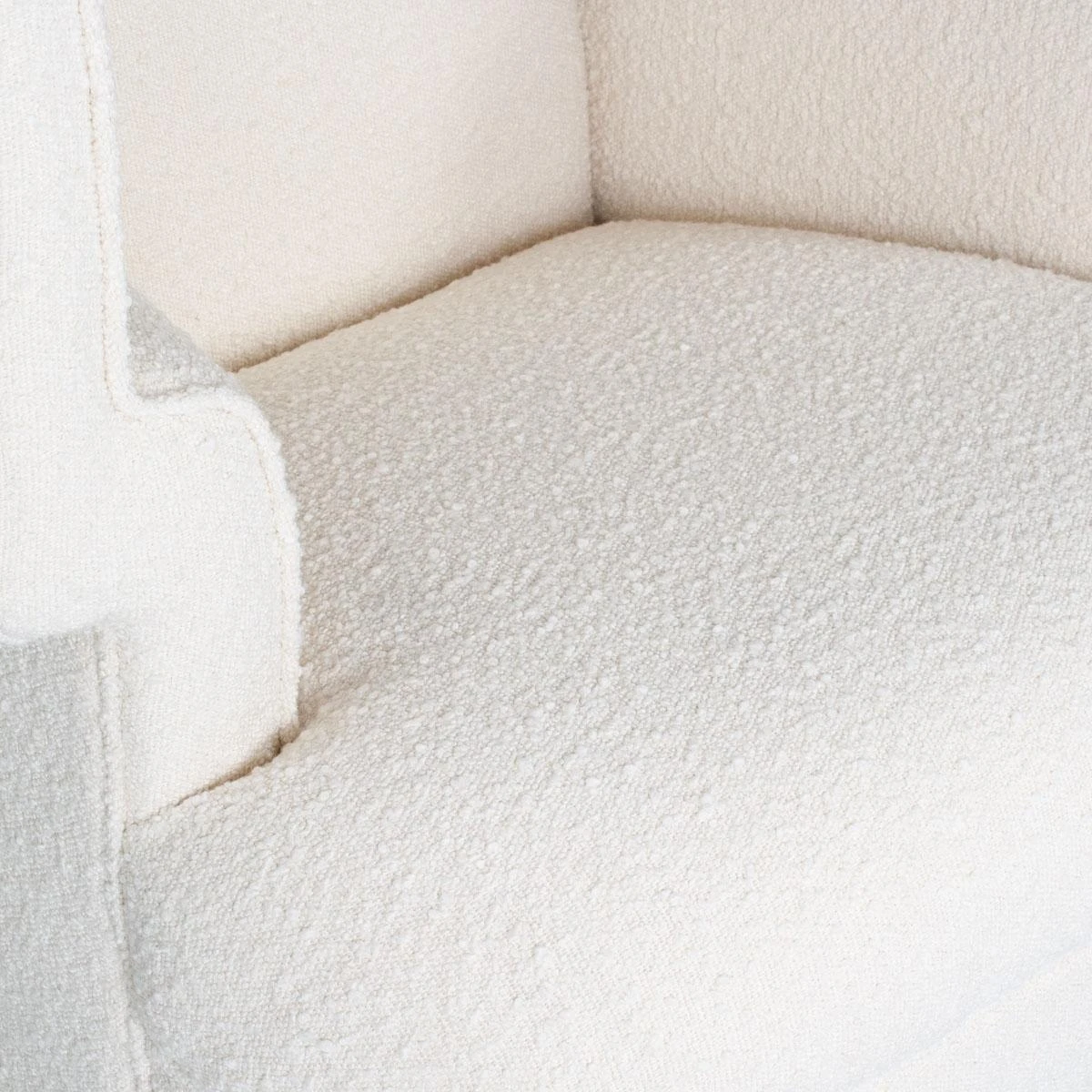 Bobby Chair In Ivory Boucle 6 Bobby Chair In Ivory Boucle - Image 6