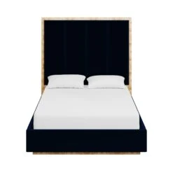 Custom Brant Bed -Scout Design Studio BrantBedinAdelaNavyVelvet.01