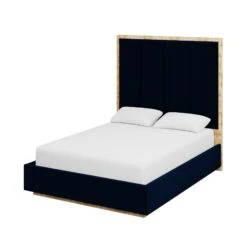 Custom Brant Bed -Scout Design Studio BrantBedinAdelaNavyVelvet.02