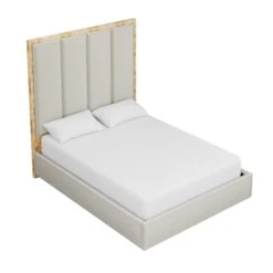 Custom Brant Bed -Scout Design Studio BrantBedinDaliIvoryVelvet.03