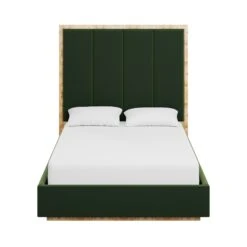 Custom Brant Bed -Scout Design Studio BrantBedinEvelynEmeraldVelvet.01