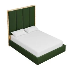 Custom Brant Bed -Scout Design Studio BrantBedinEvelynEmeraldVelvet.03