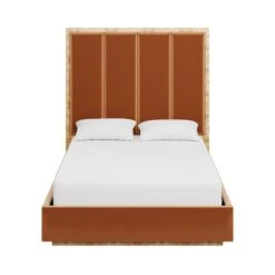 Custom Brant Bed -Scout Design Studio BrantBedinNicholasCamelVelvet.01