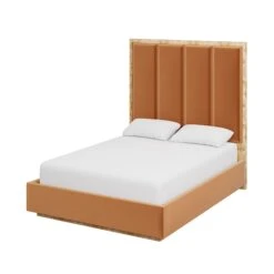 Custom Brant Bed -Scout Design Studio BrantBedinNicholasCamelVelvet.02