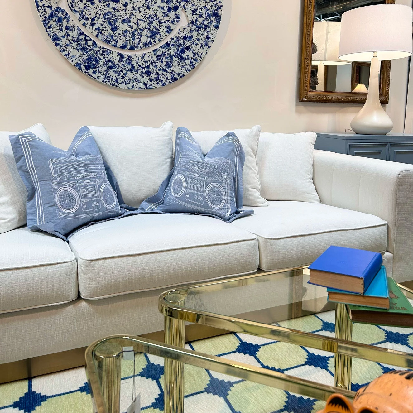 Chambray Boombox Pillow Cover 2 Chambray Boombox Pillow Cover - Image 2