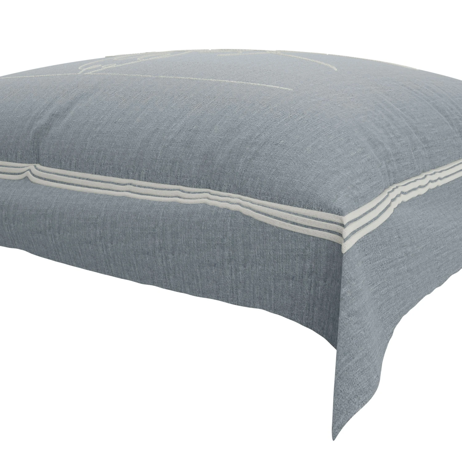 Chambray Cowboy Pillow Cover 5 Chambray Cowboy Pillow Cover - Image 5