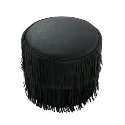 Chaser Ottoman In Black Leather 5 Chaser Ottoman In Black Leather -Scout Design Studio ChaserOttomaninBlackLeather.02