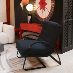 Claude Chair In Black Boucle -Scout Design Studio ClaudeChairinBlackBoucle.09