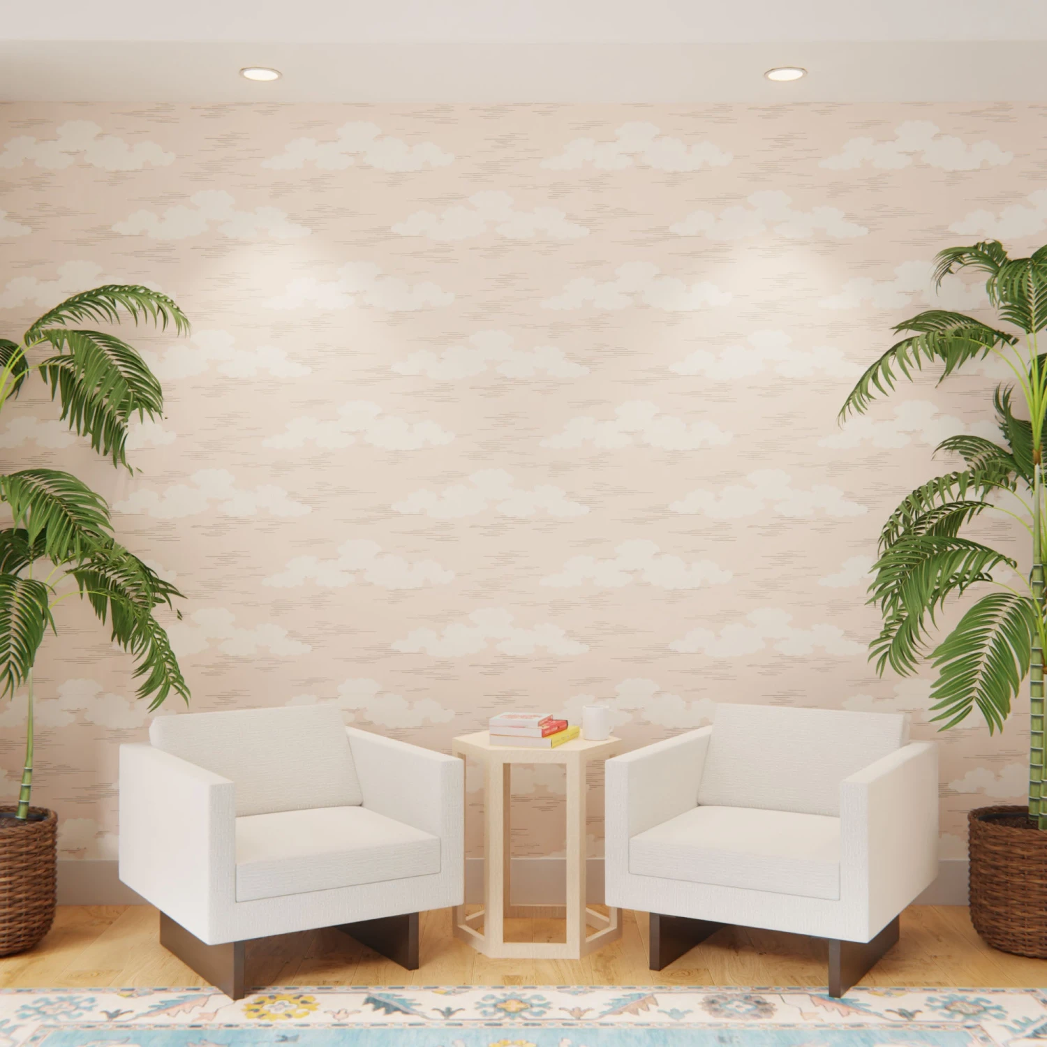 Cloud Line - Pale Peach 2 Cloud Line - Pale Peach - Image 2