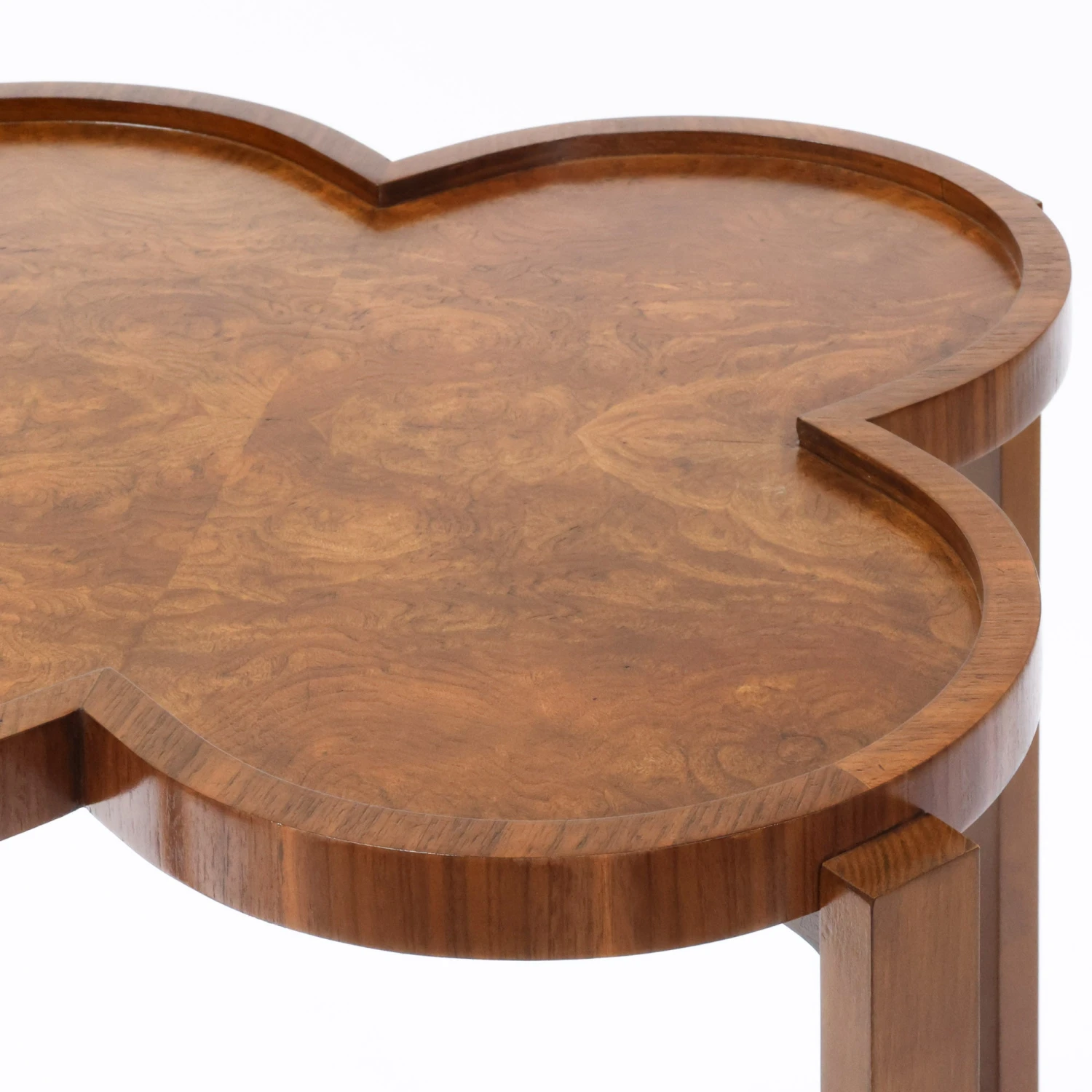 Clover Bar Cart In Walnut Veneer 4 Clover Bar Cart In Walnut Veneer - Image 4