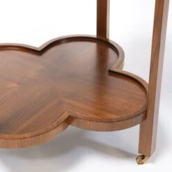 Clover Bar Cart In Walnut Veneer 12 Clover Bar Cart In Walnut Veneer -Scout Design Studio CloverBarCartinWalnutVeneer.05