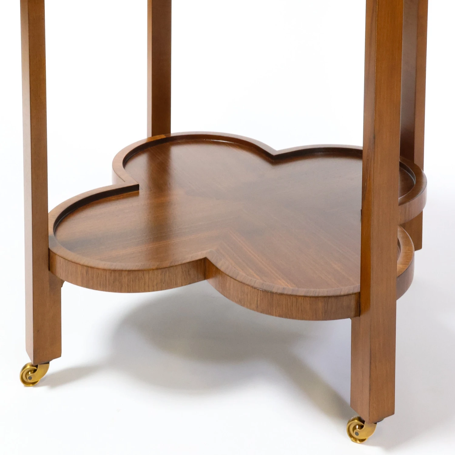 Clover Bar Cart In Walnut Veneer 7 Clover Bar Cart In Walnut Veneer - Image 7