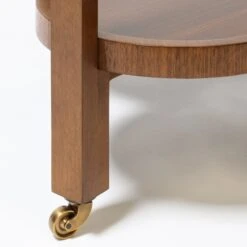 Clover Bar Cart In Walnut Veneer 15 Clover Bar Cart In Walnut Veneer -Scout Design Studio CloverBarCartinWalnutVeneer.08