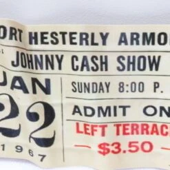 Rock ‘N Roll Stub - 1967 6 Rock ‘N Roll Stub - 1967 -Scout Design Studio ConcertTicket JohnnyCashYellow.03