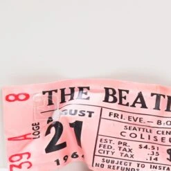 Rock ‘N Roll Stub - 1964 5 Rock ‘N Roll Stub - 1964 -Scout Design Studio ConcertTicket TheBeatlesRed.03