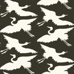 Cranes Couples - Cream Black