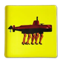 Crazy Navy Square Tray