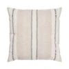 Dobby Natural & Black Stripe Linen Pillow