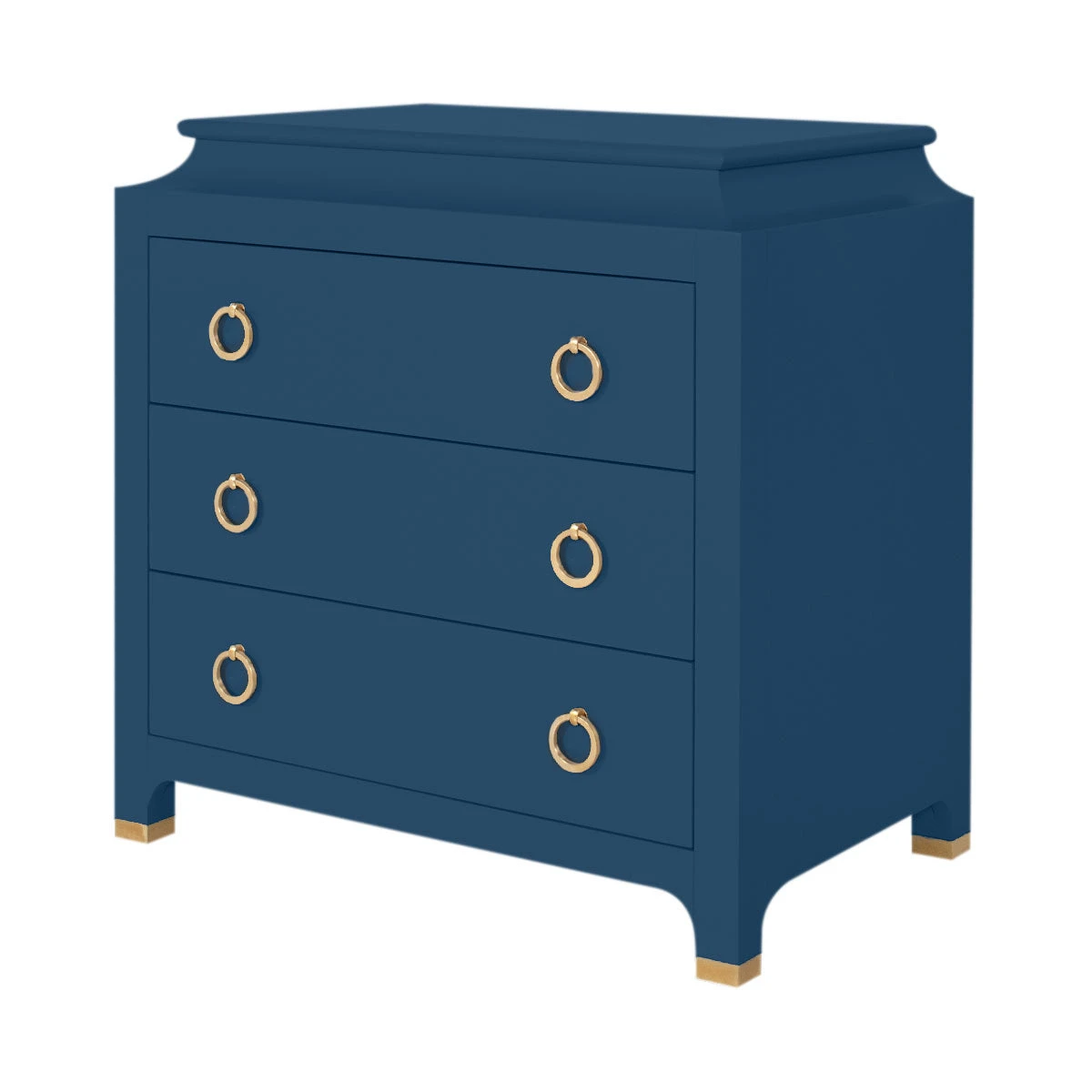 Espionage Chest Petite In Navy Lacquer 2 Espionage Chest Petite In Navy Lacquer - Image 2